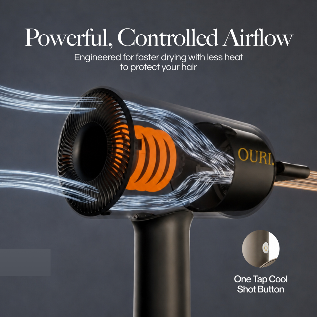 OURI AeroFlow™ Pro Draadloze Föhn