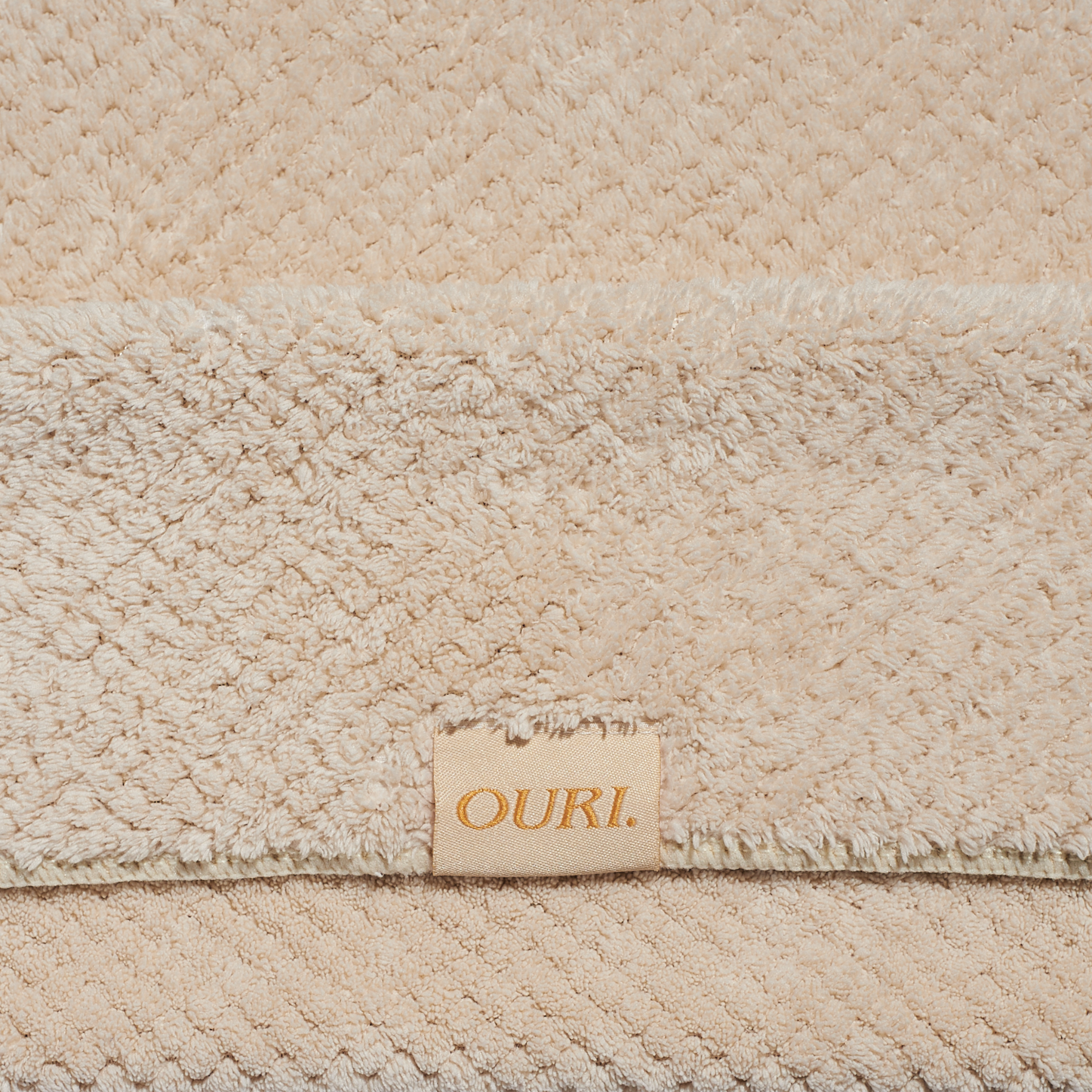 Microfiber Hair Towel Beige