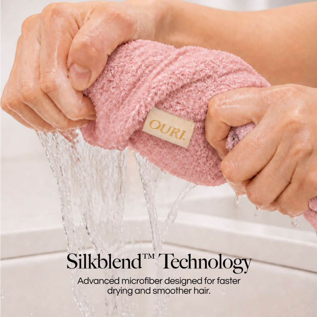 Microfiber Hair Towel Blush Pink